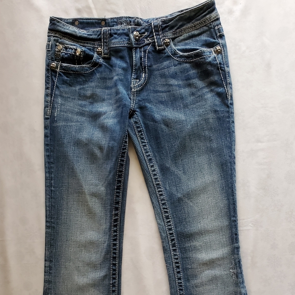 Women's Miss Me Boot Cut Blue Jeans Size 28